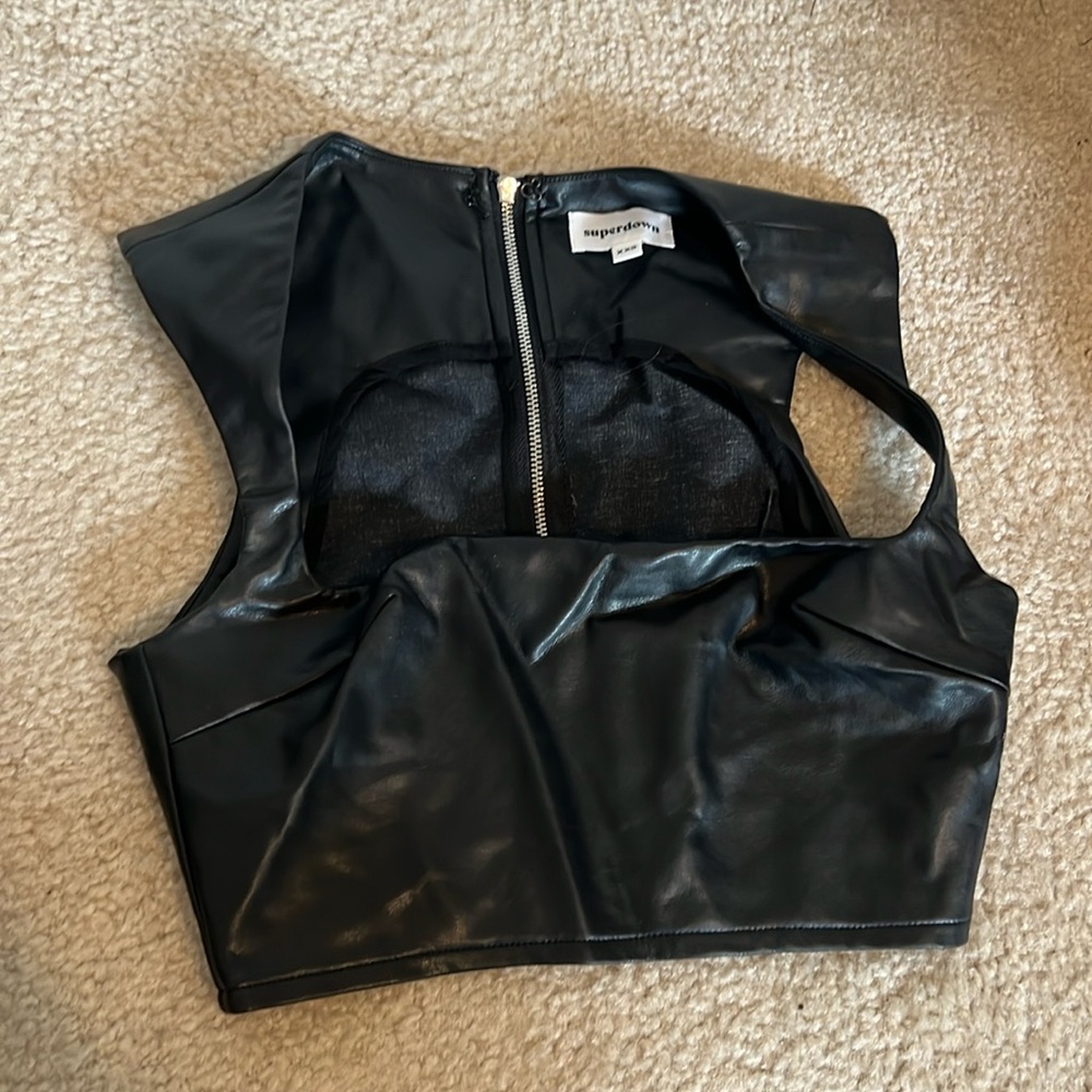 superdown Keilani Leather Top